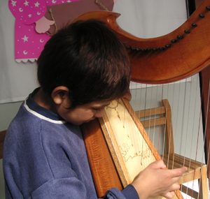 Boy and Harp